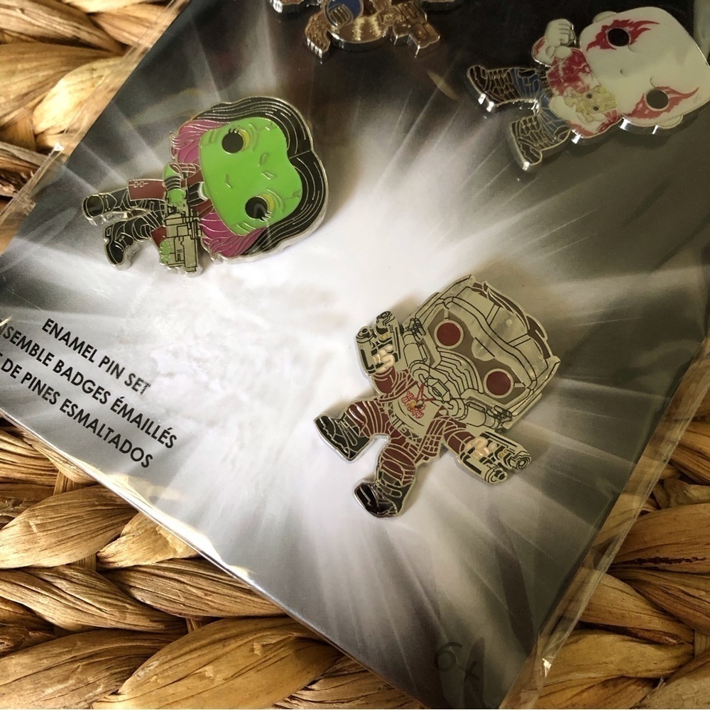 Funko Pop Marvel “The Infinity Saga” Guardians of the Galaxy pin set 4ct. - Picture 3 of 4